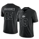 Men's Patrick Mahomes Kansas City Chiefs ＃15 Limited Black Reflective Jersey