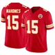 Men's Patrick Mahomes Kansas City Chiefs ＃15 Limited Red Vapor F.U.S.E. Jersey