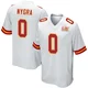 Men's Pete Nygra Kansas City Chiefs ＃0 Game White Super Bowl LIX Jersey