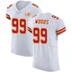Men's Peter Woods Kansas City Chiefs ＃99 Elite White Vapor Untouchable Super Bowl LIX Jersey