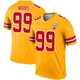 Men's Peter Woods Kansas City Chiefs ＃99 Legend Gold Inverted Jersey