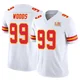 Men's Peter Woods Kansas City Chiefs ＃99 Limited White Vapor F.U.S.E. Super Bowl LIX Jersey