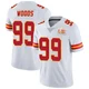 Men's Peter Woods Kansas City Chiefs ＃99 Limited White Vapor Untouchable Super Bowl LIX Jersey