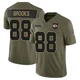 Men's Phillip Brooks Kansas City Chiefs ＃88 Limited Olive 2025 Salute to Service Jersey