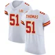 Men's R Mason Thomas Kansas City Chiefs ＃51 Elite White Vapor Untouchable Super Bowl LIX Jersey