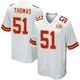 Men's R Mason Thomas Kansas City Chiefs ＃51 Game White Super Bowl LIX Jersey