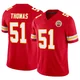 Men's R Mason Thomas Kansas City Chiefs ＃51 Limited Red Vapor F.U.S.E. Jersey