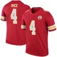 Men's Rashee Rice Kansas City Chiefs ＃4 Legend Red Color Rush Jersey