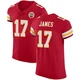 Men's Richie James Kansas City Chiefs ＃17 Elite Red Team Color Vapor Untouchable Jersey