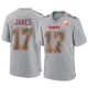 Men's Richie James Kansas City Chiefs ＃17 Game Gray Atmosphere Fashion Super Bowl LIX Jersey