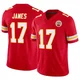 Men's Richie James Kansas City Chiefs ＃17 Limited Red Vapor F.U.S.E. Jersey