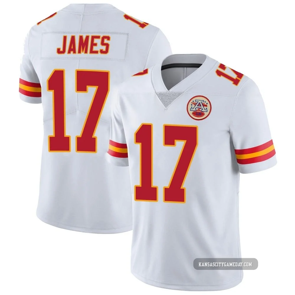 Men's Richie James Kansas City Chiefs ＃17 Limited White Vapor Untouchable Jersey