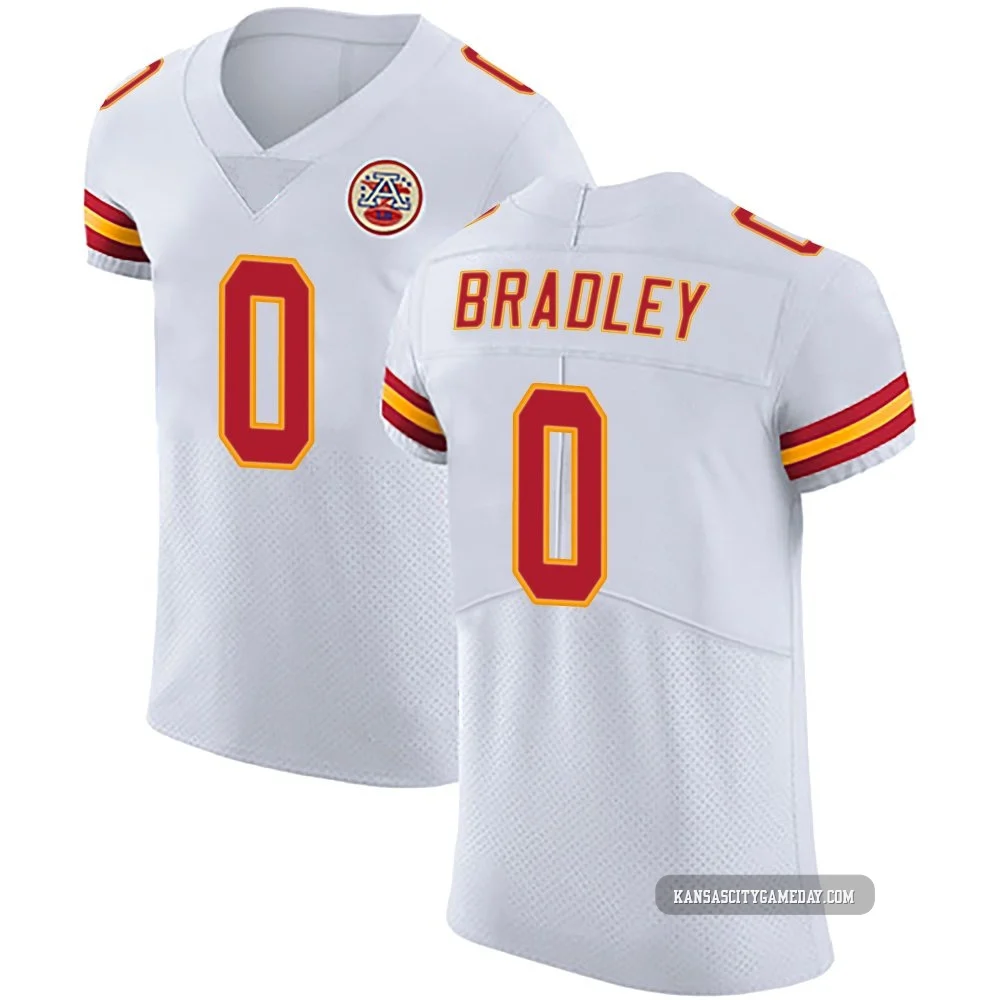 Men's Shaun Bradley Kansas City Chiefs ＃0 Elite White Vapor Untouchable Jersey