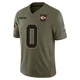 Men's Shaun Bradley Kansas City Chiefs ＃0 Limited Olive 2025 Salute to Service Jersey