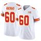Men's Tautvydas Kieras Kansas City Chiefs ＃60 Limited White Vapor F.U.S.E. Super Bowl LIX Jersey