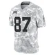 Men's Travis Kelce Kansas City Chiefs ＃87 Limited Arctic Camo 2024 Salute to Service Jersey