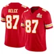 Men's Travis Kelce Kansas City Chiefs ＃87 Limited Red Vapor F.U.S.E. Super Bowl LIX Jersey