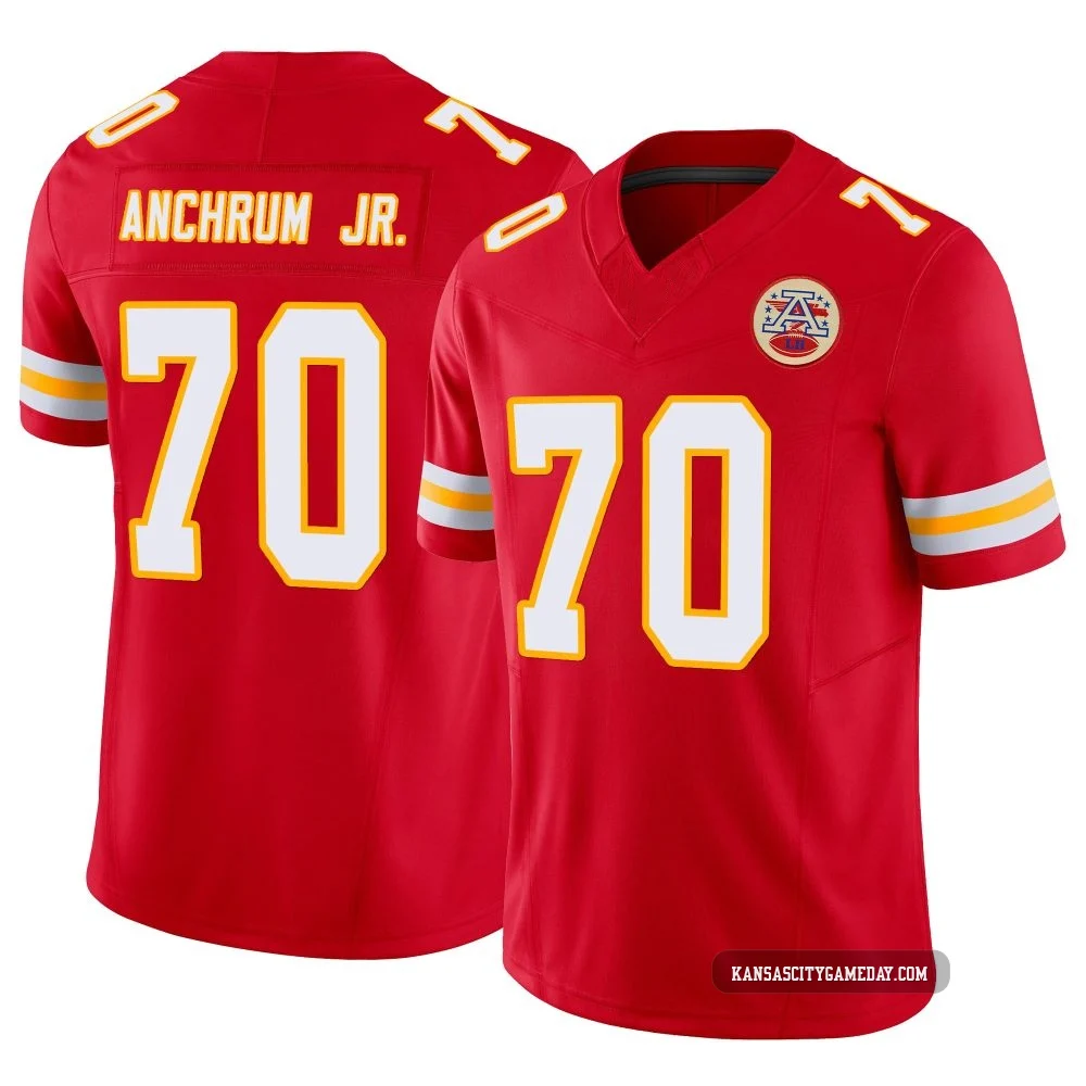 Men's Tremayne Anchrum Jr. Kansas City Chiefs ＃70 Limited Red Vapor F.U.S.E. Jersey