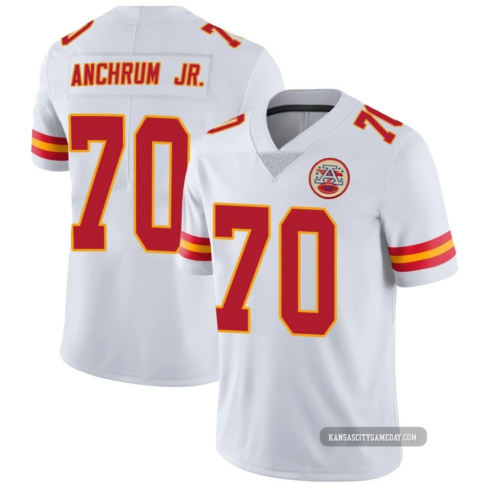 Men's Tremayne Anchrum Jr. Kansas City Chiefs ＃70 Limited White Vapor Untouchable Jersey