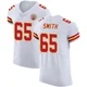 Men's Trey Smith Kansas City Chiefs ＃65 Elite White Vapor Untouchable Jersey
