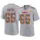 Men's Trey Smith Kansas City Chiefs ＃65 Game Gray Atmosphere Fashion Super Bowl LIX Jersey