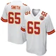 Men's Trey Smith Kansas City Chiefs ＃65 Game White Jersey