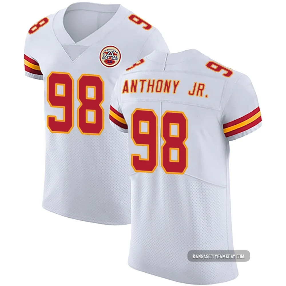 Men's Vincent Anthony Jr. Kansas City Chiefs ＃98 Elite White Vapor Untouchable Jersey