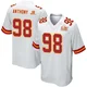 Men's Vincent Anthony Jr. Kansas City Chiefs ＃98 Game White Super Bowl LIX Jersey