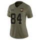 Women's Andrew Armstrong Kansas City Chiefs ＃84 Limited Olive 2025 Salute to Service Jersey