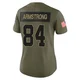 Women's Andrew Armstrong Kansas City Chiefs ＃84 Limited Olive 2025 Salute to Service Jersey