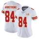 Women's Andrew Armstrong Kansas City Chiefs ＃84 Limited White Vapor Untouchable Super Bowl LIX Jersey