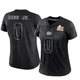 Women's Anthony Dunn Jr. Kansas City Chiefs ＃0 Limited Black Reflective Super Bowl LIX Jersey