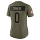 Women's Anthony Dunn Jr. Kansas City Chiefs ＃0 Limited Olive 2025 Salute to Service Jersey