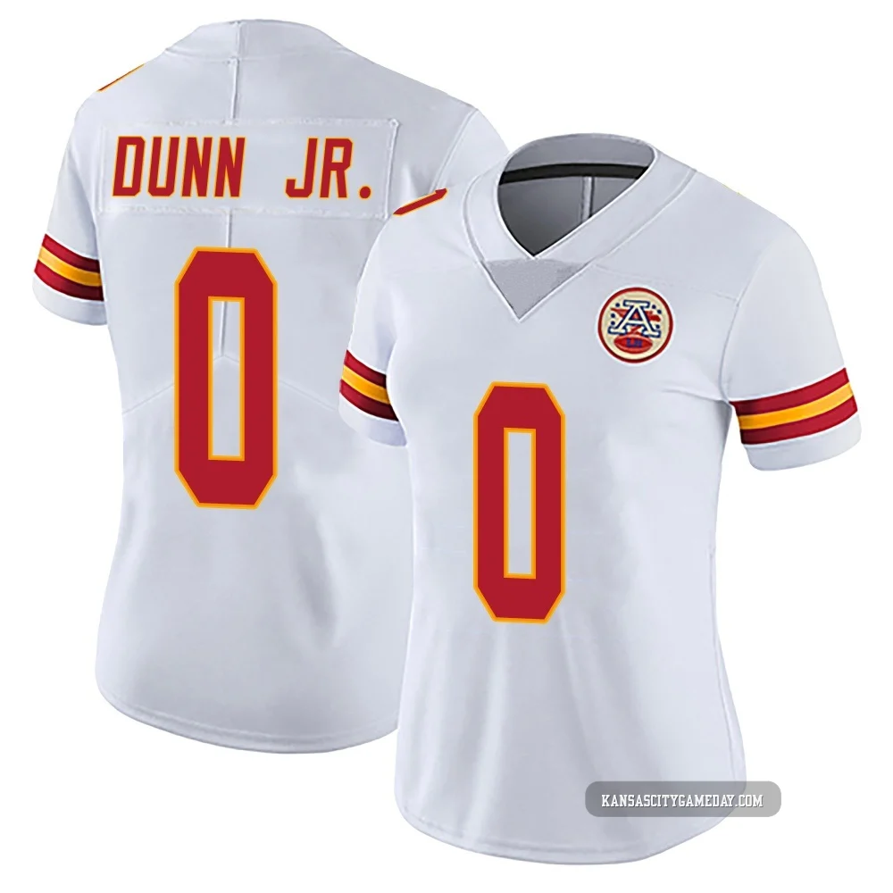 Women's Anthony Dunn Jr. Kansas City Chiefs ＃0 Limited White Vapor Untouchable Jersey