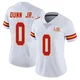Women's Anthony Dunn Jr. Kansas City Chiefs ＃0 Limited White Vapor Untouchable Super Bowl LIX Jersey