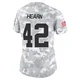 Women's Azizi Hearn Kansas City Chiefs ＃42 Limited Arctic Camo 2024 Salute to Service Jersey
