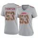 Women's BJ Thompson Kansas City Chiefs ＃53 Game Gray Atmosphere Fashion Jersey
