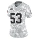 Women's BJ Thompson Kansas City Chiefs ＃53 Limited Arctic Camo 2024 Salute to Service Jersey