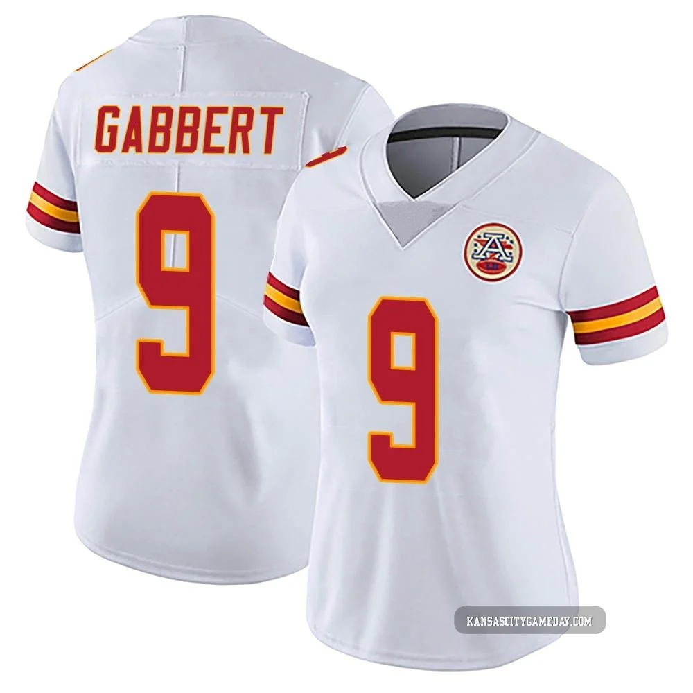 Women's Blaine Gabbert Kansas City Chiefs ＃9 Limited White Vapor Untouchable Jersey