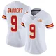 Women's Blaine Gabbert Kansas City Chiefs ＃9 Limited White Vapor Untouchable Super Bowl LIX Jersey
