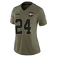 Women's Brashard Smith Kansas City Chiefs ＃24 Limited Olive 2025 Salute to Service Jersey