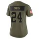 Women's Brashard Smith Kansas City Chiefs ＃24 Limited Olive 2025 Salute to Service Jersey