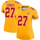 Women's Chamarri Conner Kansas City Chiefs ＃27 Legend Gold Inverted Jersey