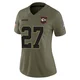 Women's Chamarri Conner Kansas City Chiefs ＃27 Limited Olive 2025 Salute to Service Jersey