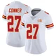 Women's Chamarri Conner Kansas City Chiefs ＃27 Limited White Vapor Untouchable Super Bowl LIX Jersey