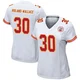 Women's Chris Roland-Wallace Kansas City Chiefs ＃30 Game White Jersey