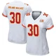 Women's Chris Roland-Wallace Kansas City Chiefs ＃30 Game White Super Bowl LIX Jersey