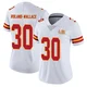 Women's Chris Roland-Wallace Kansas City Chiefs ＃30 Limited White Vapor Untouchable Super Bowl LIX Jersey