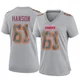 Women's C.J. Hanson Kansas City Chiefs ＃61 Game Gray Atmosphere Fashion Jersey