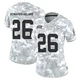 Women's Clyde Edwards-Helaire Kansas City Chiefs ＃26 Limited Arctic Camo 2024 Salute to Service Jersey